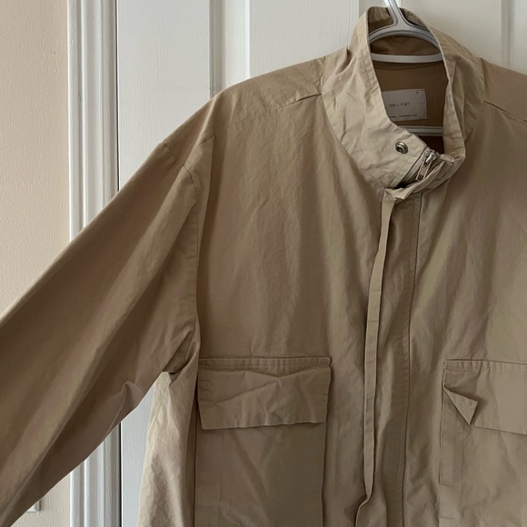 OAK & FORT beige utility jacket - Picture 3 of 6
